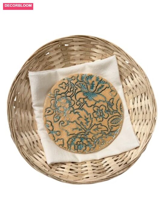 Other - Bread Warming Stone with Flour Sack Liner and Basket